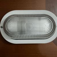 Applique ovale Bianca IP 44 E27, Nuova mai usata