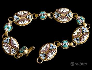 Bracciale vintage micromosaico millefiori
