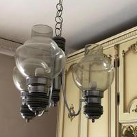 Lampadario antico vetro