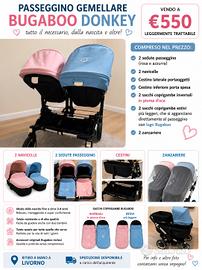 Passeggino Gemellare Bugaboo Donkey