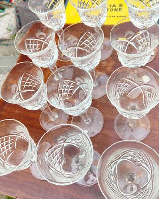 12 bicchieri in cristallo nuovi 