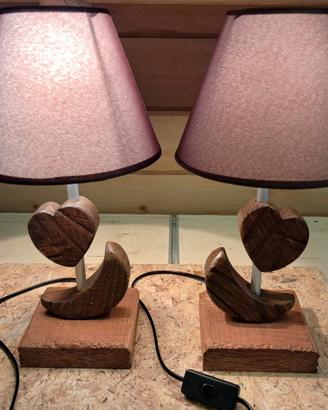 Abat jour in legno 