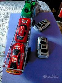 CAMION BISARCA GIOCATTOLO COMPLETO DI 5 AUTO 