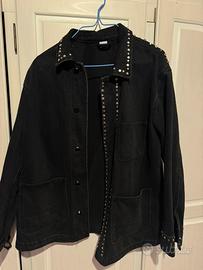 Giacca di jeans nera