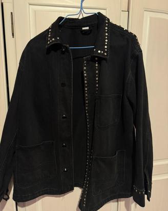 Giacca di jeans nera