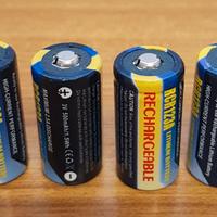 Batterie 3V 500mAh/1,5Wh CR123 Litio Ricaricabili