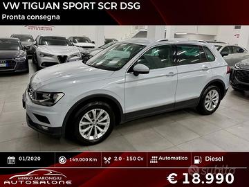 VW TIGUAN SPORT 2.0 150 Cv TDI SCR DSG FINANZIABIL
