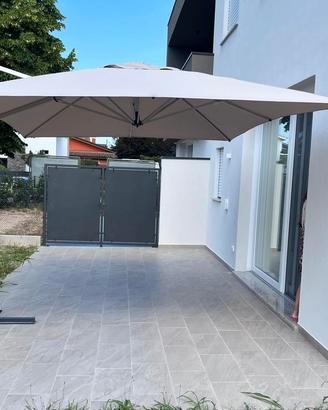 Ombrellone NUOVO da esterno 3 x 4 mt - Tortora