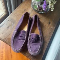 Mocassini scamosciati Viola 39,5
