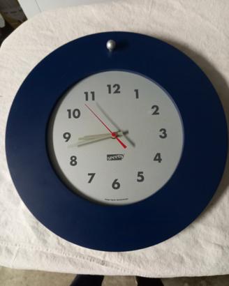 orologio da parete laccato blu