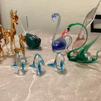 Animaletti in vetro soffiato