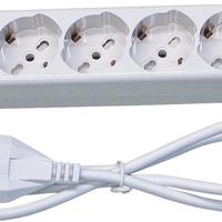 Multipresa elettrica 5 prese shuko + interruttore