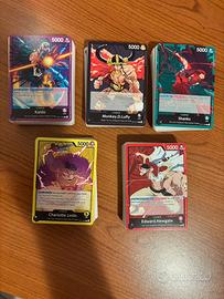 deck op17 one piece Luffy nero, kaido, shanks altr