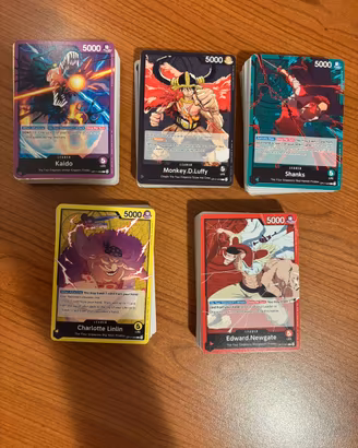 deck op17 one piece Luffy nero, kaido, shanks altr