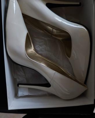 Décolleté tacco 12 colore bianco taglia 46