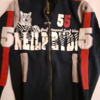 Maglione Neilpryde Blu Tg S. con stampe.