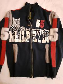 Maglione Neilpryde Blu Tg S. con stampe.