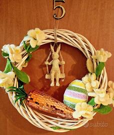 Ghirlanda fuoriporta pasquale.