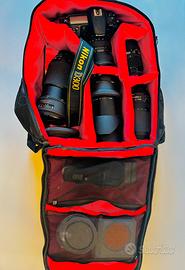 Nikon D300 con obiettivi e accessori – funzionante