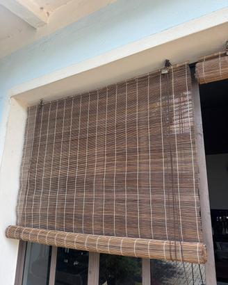 Tenda a rullo di bambu