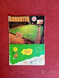 Subbuteo depliant catalogo 1975 vintage