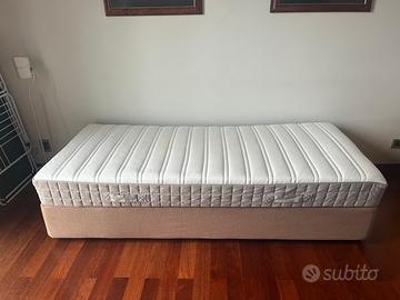 Letto motorizzato in tessuto Marrone (+ materasso)