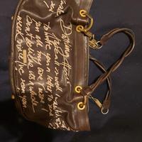 John Galliano borsa vintage in pelle marrone