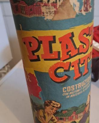 Scatola lego d’epoca con mattoncini