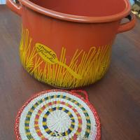 Pentola smaltata piu colino