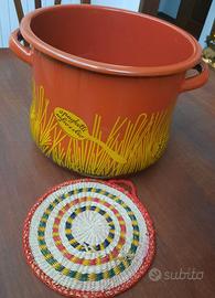 Pentola smaltata piu colino