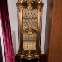 DUE VETRINE 1 ANTA IN LEGNO BAROCCO NO LE FABLIER