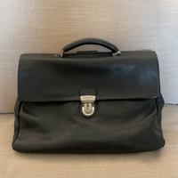 Borsa vera pelle nera  spalding & bros
