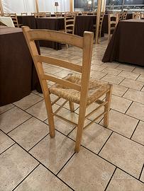 80 Sedie di legno ritiro a mano no spedizione