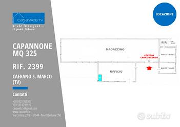 Capannone 335 mq Caerano S. Marco (TV) Rif. 2399