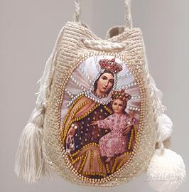 👜 BORSA ARTIGIANALE DELLA VERGINE – FATTA A MANO 