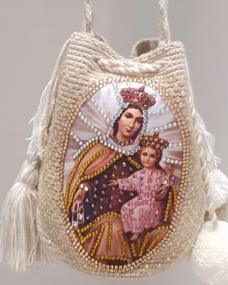 👜 BORSA ARTIGIANALE DELLA VERGINE – FATTA A MANO 