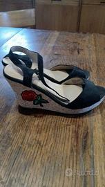 Sandali Zeppa Vintage "Dark Romance"