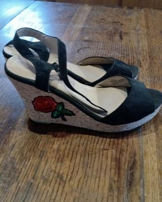 Sandali Zeppa Vintage "Dark Romance"