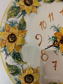 orologio ceramica Vietri 