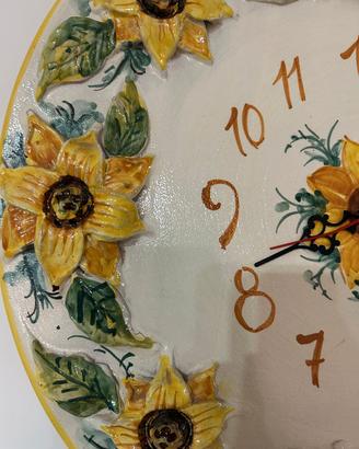 orologio ceramica Vietri 