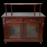 VETRINA IN MOGANO MASSELLO MOBILE LEGNO CREDENZA