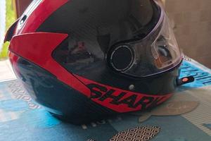 Giacca da moto+paraschiena+casco shark carbon tg S