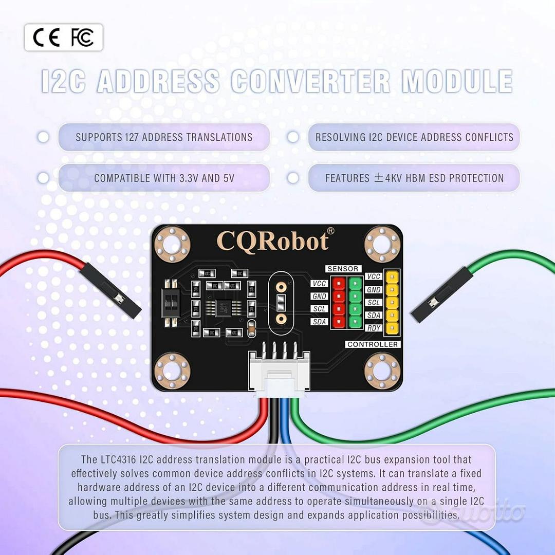 Moduli I2C CQRobo LTC4316 + ADS1115 16bit arduino - Informatica In ...