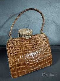 Borsa Vintage in coccodrillo