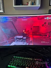 setup gaming completo pronto per giocare.