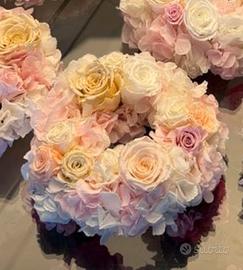 Coroncina di fiori stabilizzati