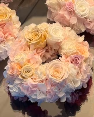 Coroncina di fiori stabilizzati