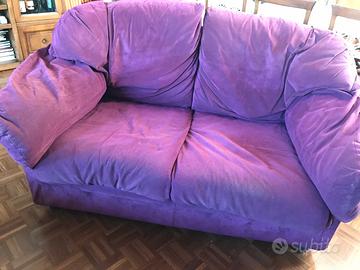 Divano due posti in alcantara