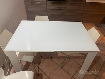 Piano in vetro per tavolo 80x120