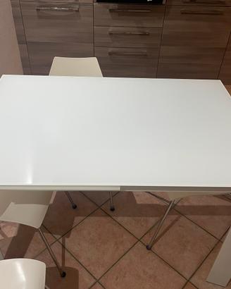 Piano in vetro per tavolo 80x120